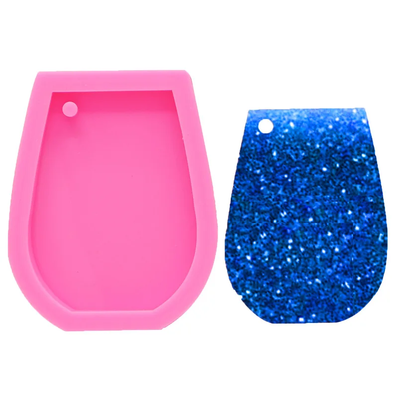 Вина стекло брелки формы чашки Силиконовые для брелок кулон глина DIY ювелирных