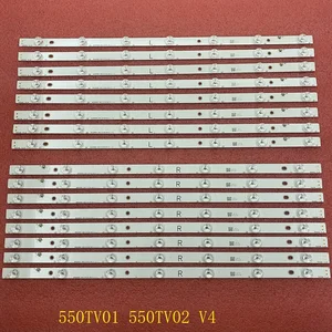 16 шт.компл. LED Подсветка бар для цифрового фотоаппарата Panasonic TX-55AX630B TX-55AX630E 550TV01 550TV02 V4