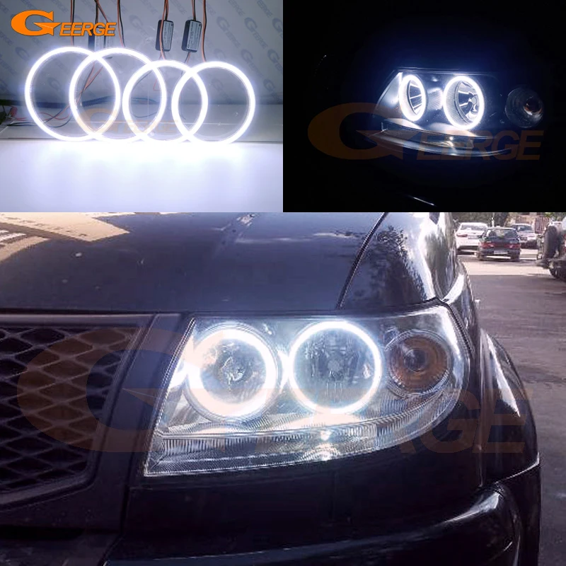 Отличный ультра яркий COB led Ангельские Глазки halo кольца Дневной светильник для UAZ