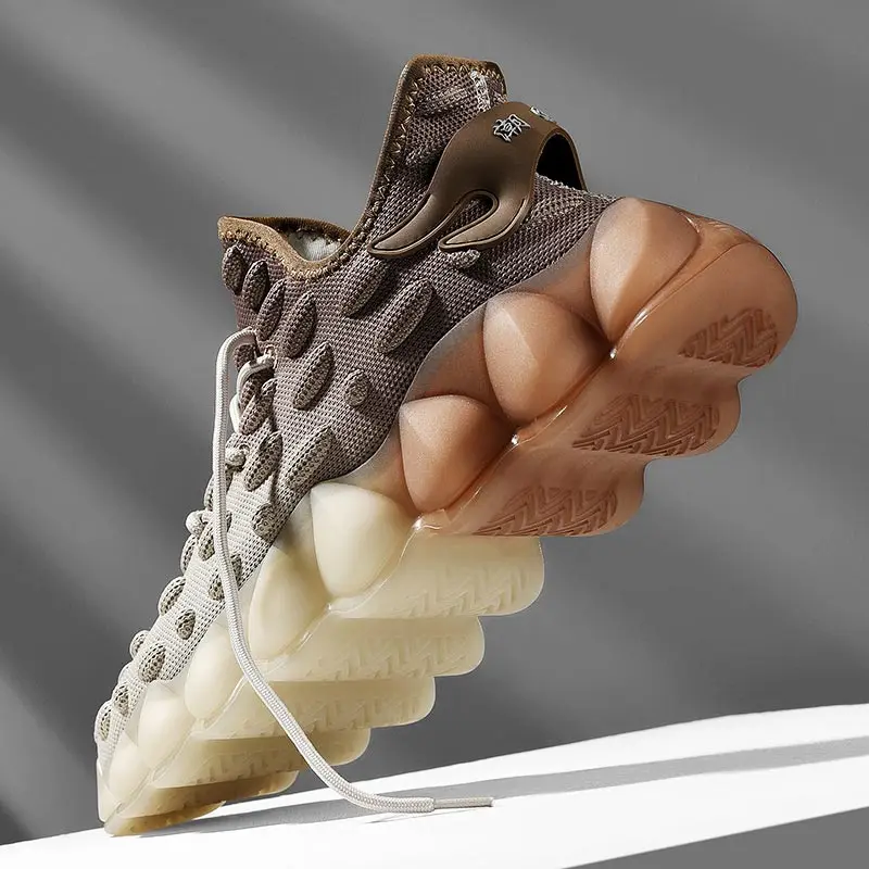 Уличные спортивные мужские кроссовки с большой подошвой Мужская обувь для бега