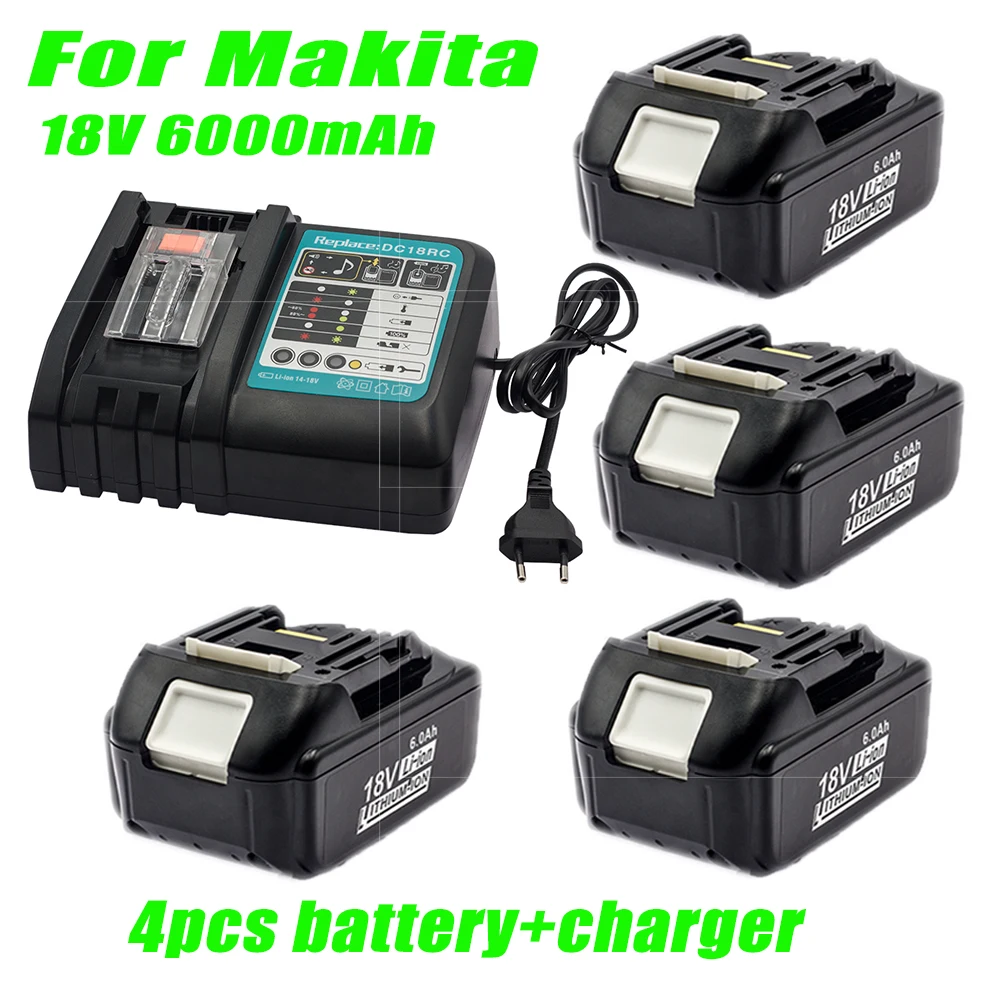 

Replace Makita Original BL1840 18V 6000mAh Lithium Ion Battery, Compatible with Makita18V BL1850B BL1830B BL1860B BL1815 Battery