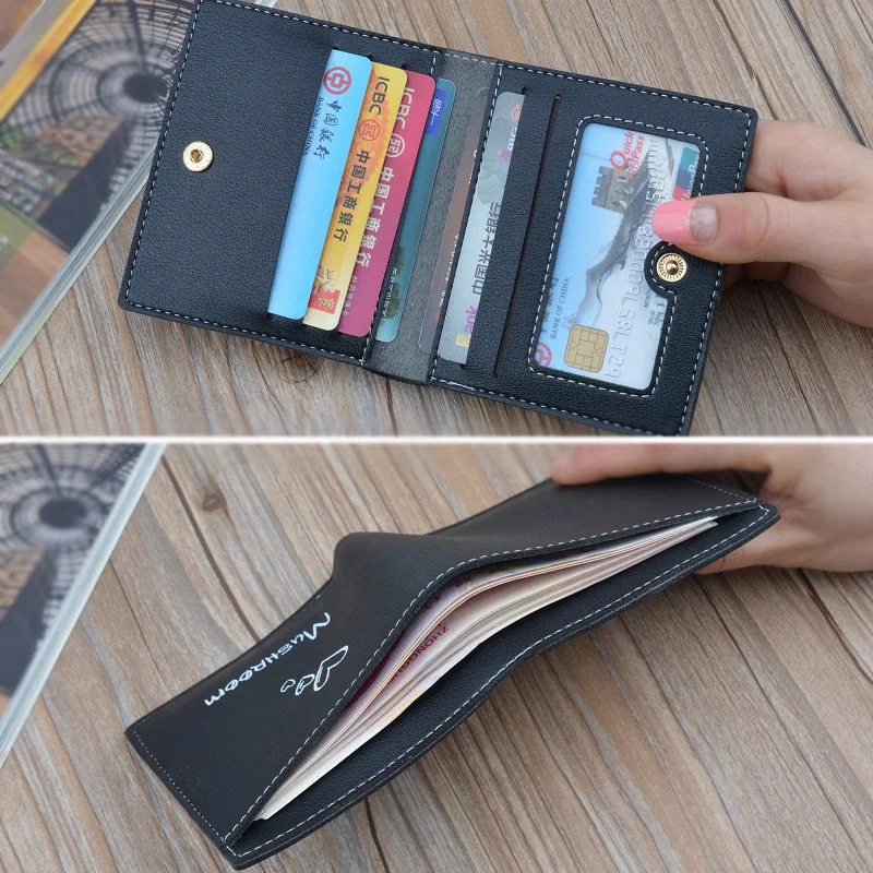 Новинка Женский кошелек короткие кожаные маленькие кошельки для женщин мини