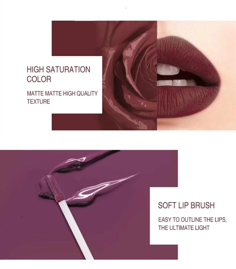 SANIYE 24 цвета жидкость &quotнюд&quot губная помада долговечная водостойкая матовая для