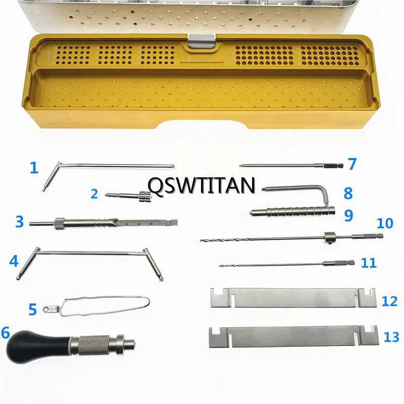 Caja de instrumentos ortop&eacute;dicos, caja quir&uacute;rgica de acero inoxidable para veterinaria-3