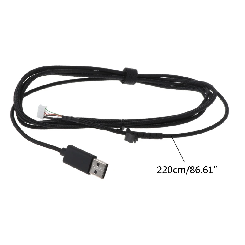 Сменный прочный нейлоновый Плетеный USB-кабель для мыши игровой logitech G502 HERO |