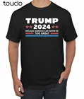Новый Трамп 2024 Америка никогда не может быть мужской футболкой унисекс