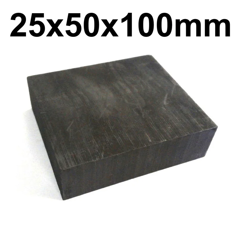 

25 мм x 50 мм x 100 мм графитовый блок лист пустой