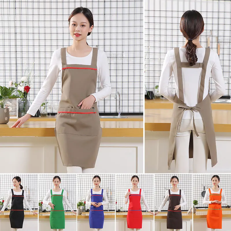 Lvsen HOOK & LOOP кухонный фартук для парикмахера женские фартуки приготовления пищи