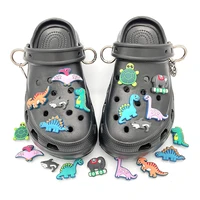 croc jibz badge dinosaur turtle shark pvc shoe charms animal theme shoe pins decoration for clogs accessories diy child slippers