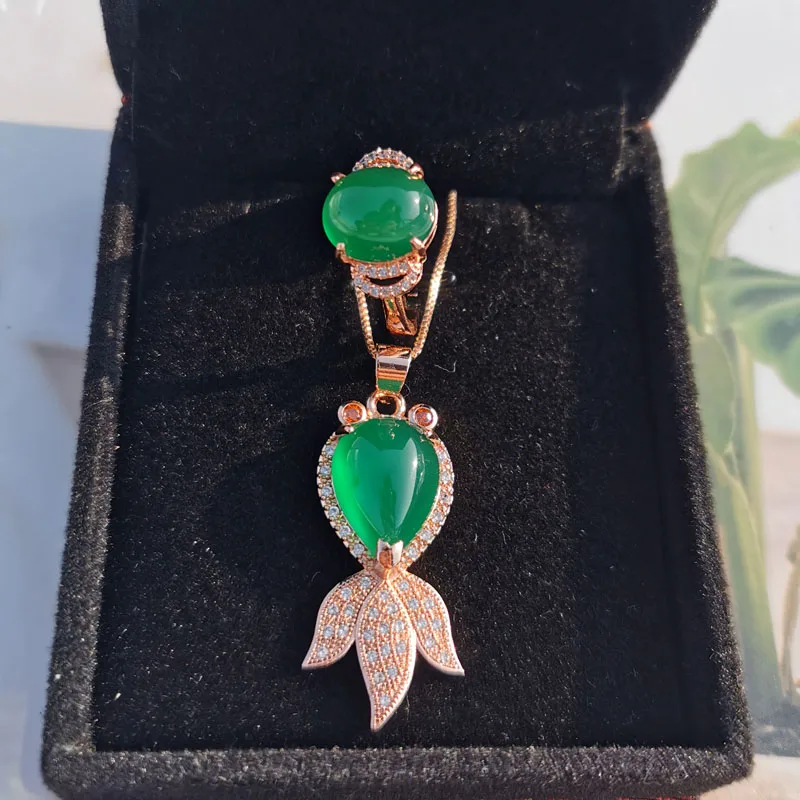 Женский комплект ювелирных изделий Jadery ожерелье/кольцо из розового золота 925