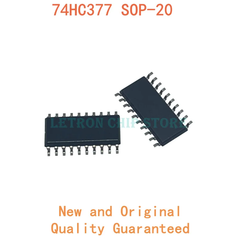 10 шт. 74HC377 SOP-20 SN74HC377NSR HC377 SOP20 5 2 мм SOIC-20 SOIC20 SMD новый и оригинальный чипсет IC |