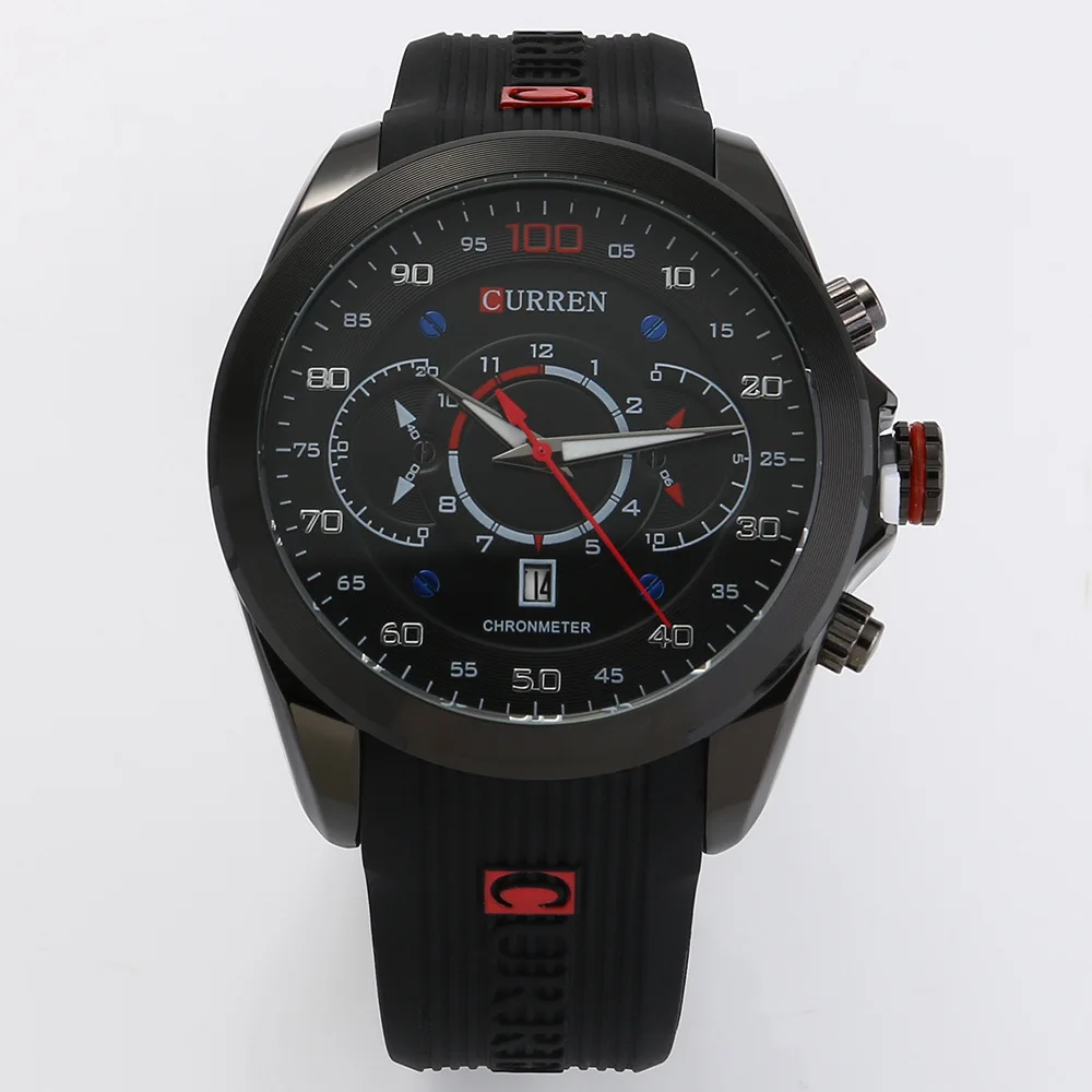 Часы наручные Curren Мужские в стиле милитари модные брендовые дизайнерские