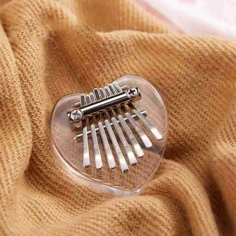 

8 Keys Kalimba Mini Kalimba Portable Thumb Piano Finger Holiday Keyboard Pendant Percussion Gift Pocket For Kids Kalimba wi F1C2