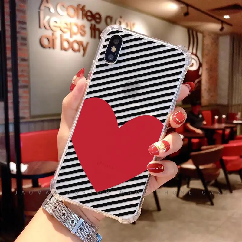 Мягкий силиконовый чехол Jaomax для влюбленных пар с сердцем iPhone 11 Xs Max 7 8 6S Plus