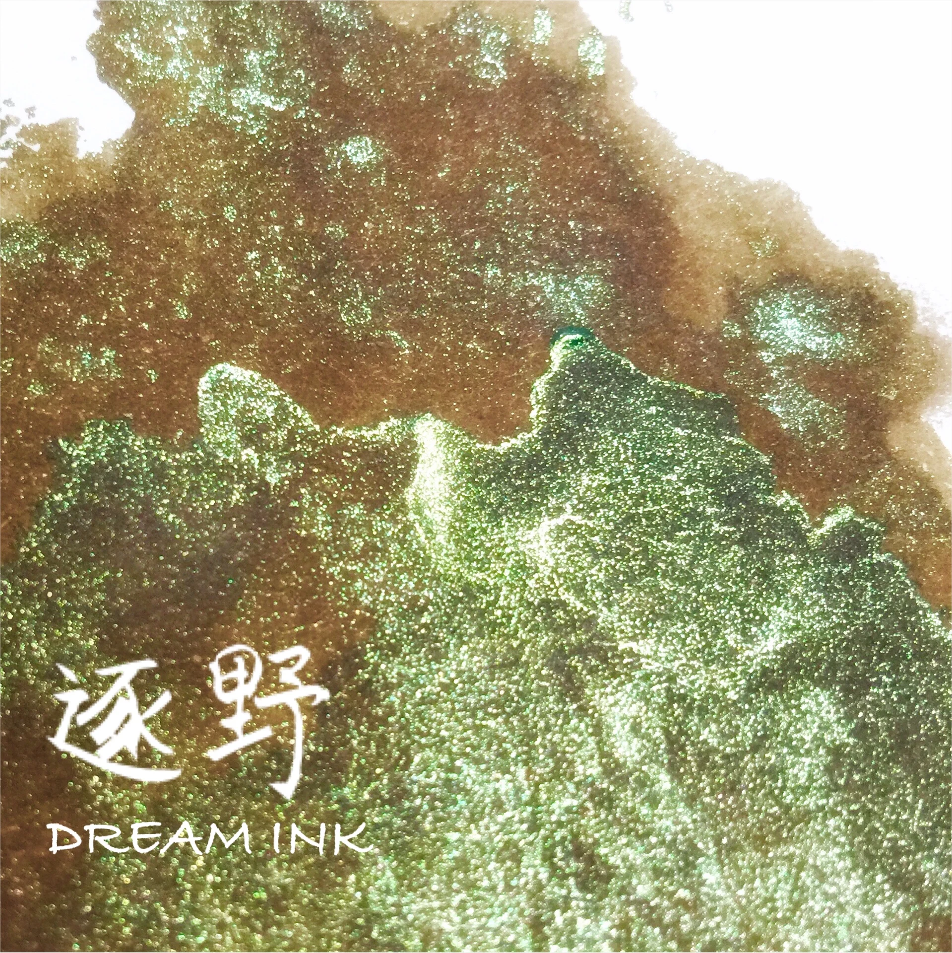 Dream Ink,ink3465, Smooth Flowing Color Ink with Golden Powder, Dip Pen Ink, Fountain Pen Ink, 20ml/bottle drawing watercolor