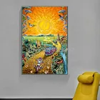 Золотая фотография, мертвой Картина на холсте, Современная фотография, украшение для дома