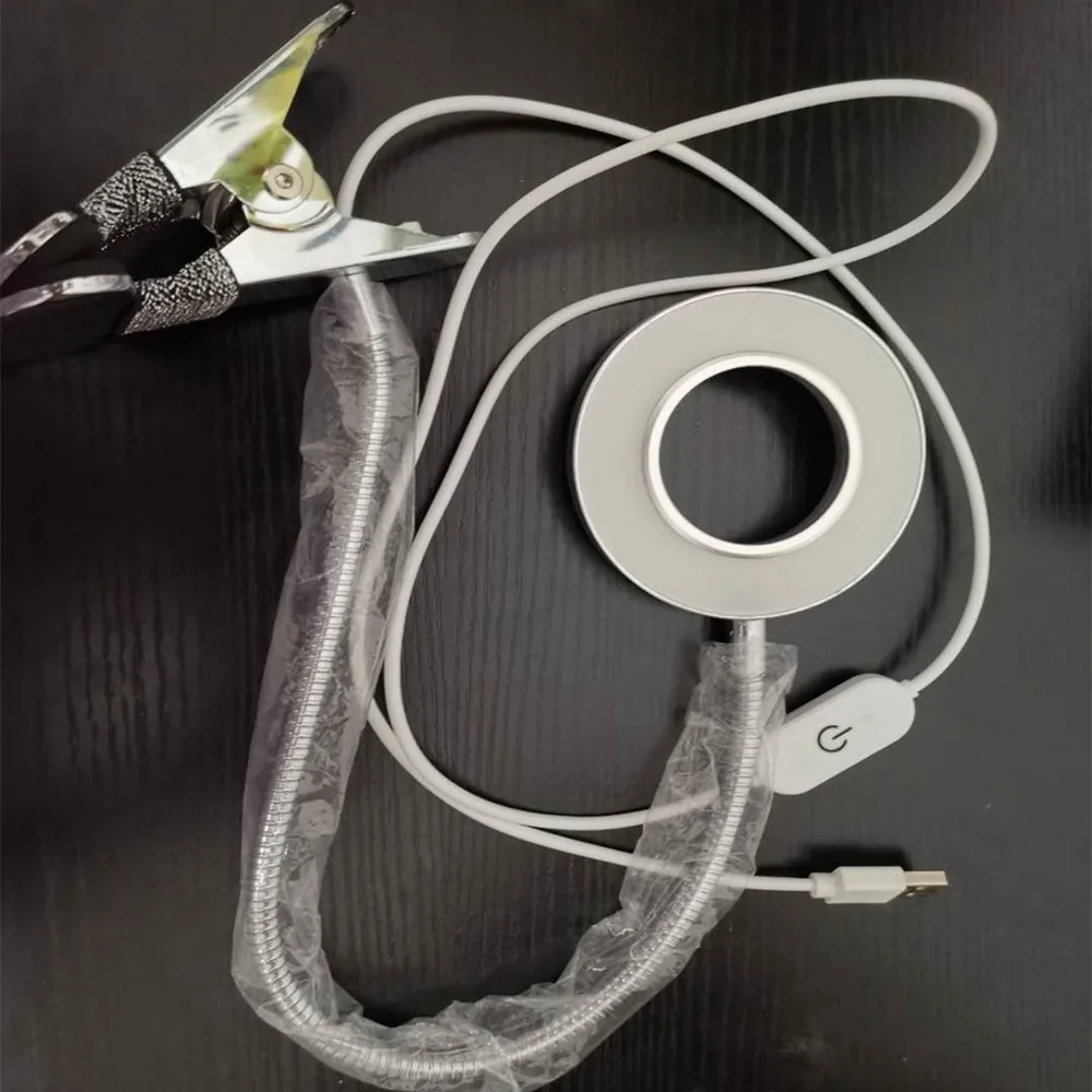 Прищепчатая настольная лампа приглушаемые сенсорные светодиодные лампы для