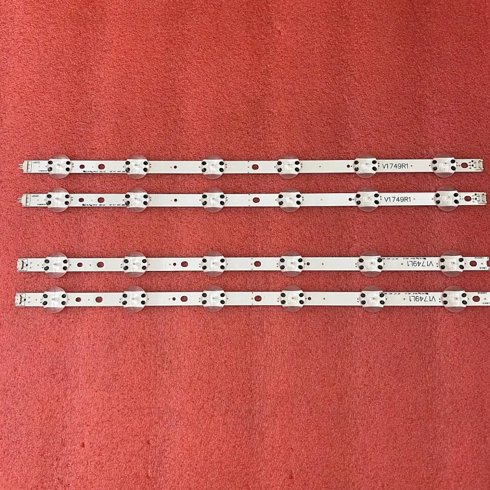 Светодиодный Подсветка полосы (4) для LG 49LJ614V 49UJ6525 49UJ6585 49UV340C 49UJ6565 49UJ651V 49UJ670V 49UJ701V V17 49