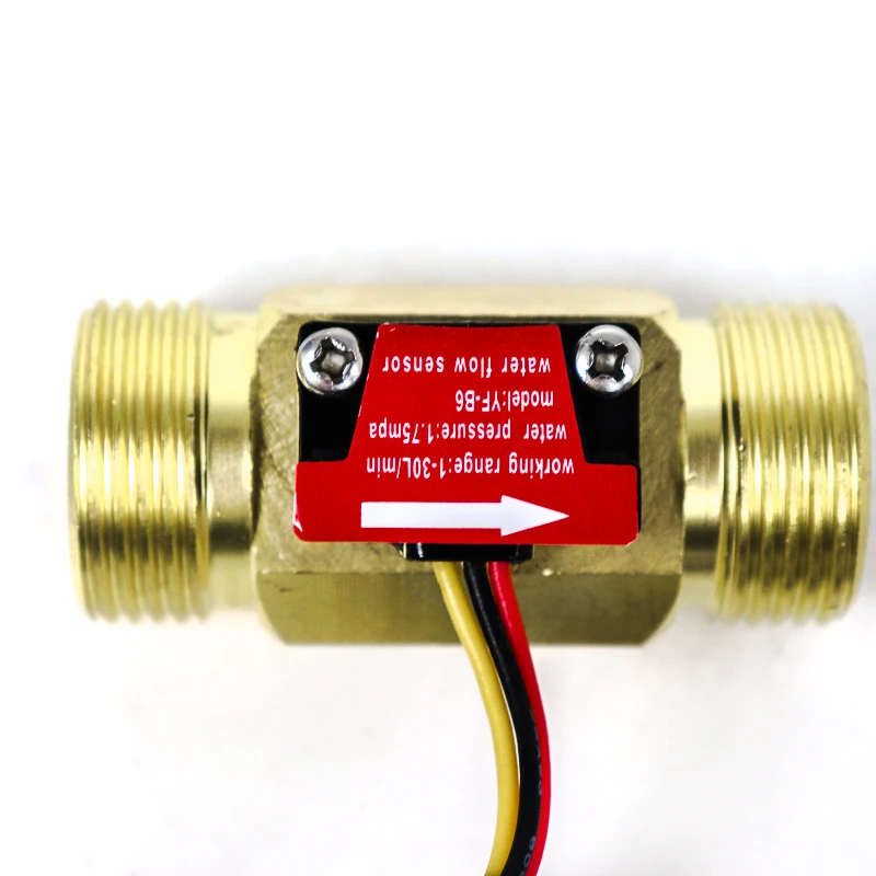 G 1/2" Turbine Flowmeter Spare Parts Range 1-30l/Min Pulse Flow Meter Hall Effect Sensor Solar Water Heater | Инструменты