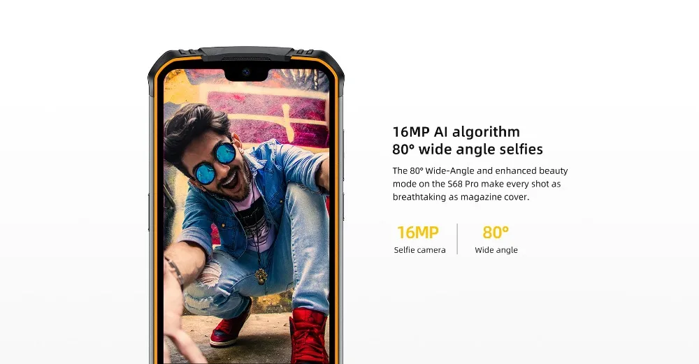 DOOGEE S68 Pro IP68 водонепроницаемый прочный телефон 6 ГБ+ 128 Гб FHD+ смартфон 21MP AI Triple 6300 мАч камера мобильный телефон NFC
