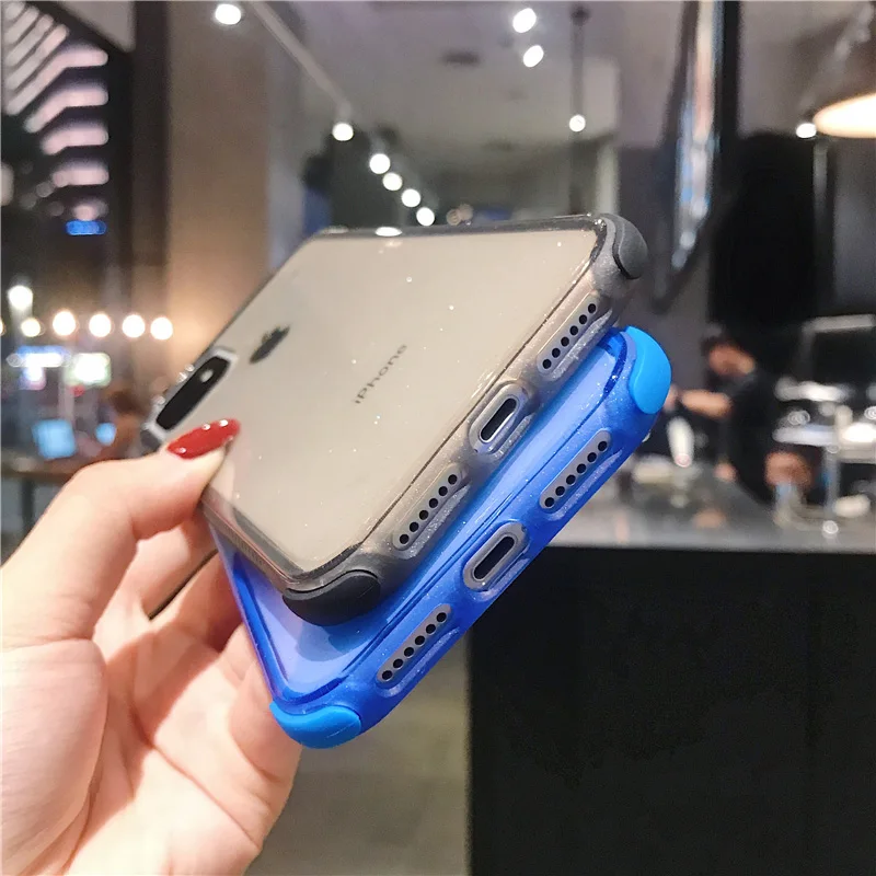 N1986N чехол для телефона для iPhone 11 11 Pro Max X XR XS Max 6 6s 7 8 Plus роскошный блестящий яркий противоударный прозрачный мягкий ТПУ