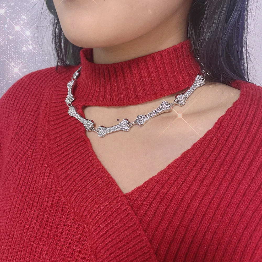 Ожерелье-чокер в стиле хип-хоп для мужчин и женщин украшение вечерние готическом