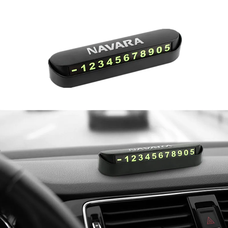 

Автомобильный карточка с телефоном для временной парковки номер карты пластина Стикеры для Nissan Navara d40 d22 d23 np300 автомобиля-Средства для укладки волос