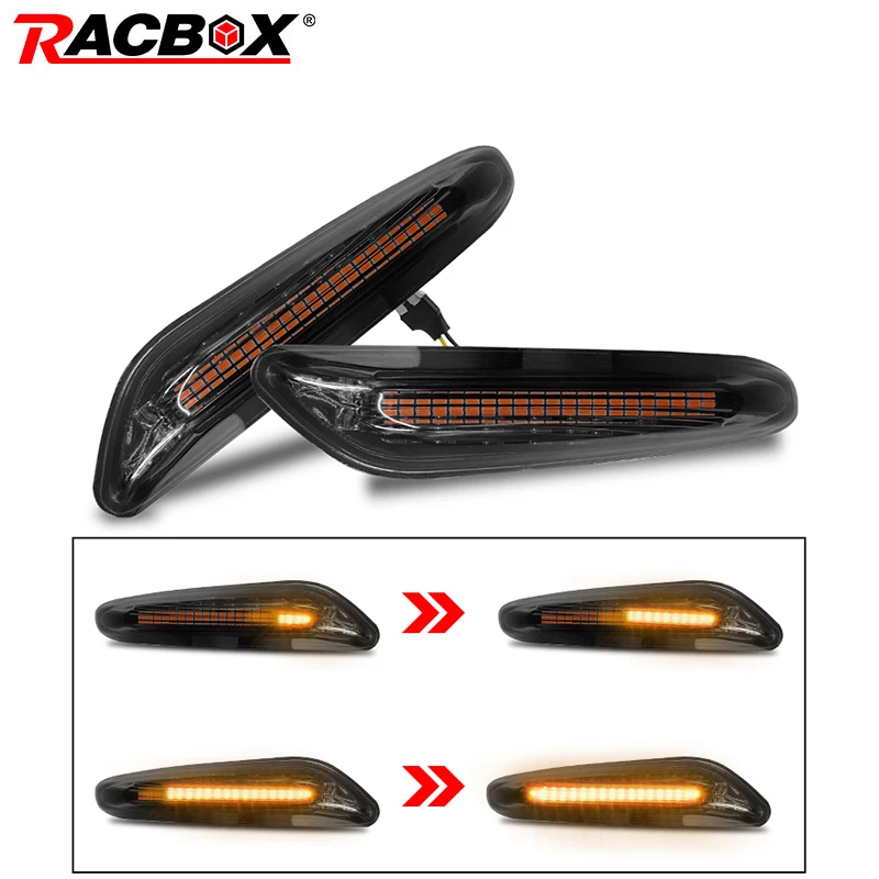 2 шт./компл. автомобильные светодиодсветодиодный динамические боковые