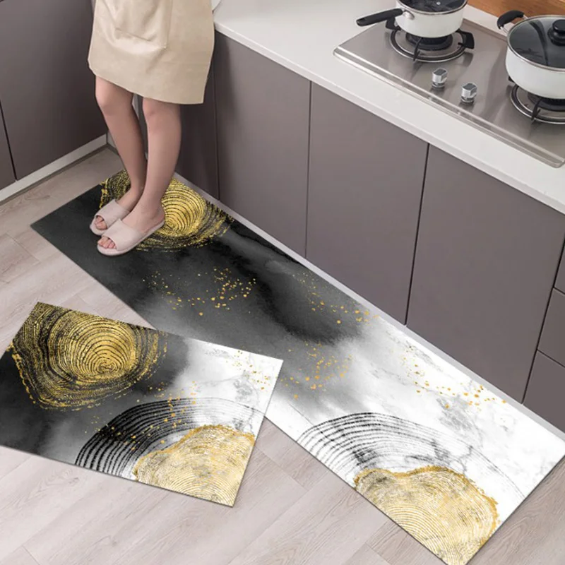 Длинный кухонный коврик Противоскользящий для ванной напольные коврики в