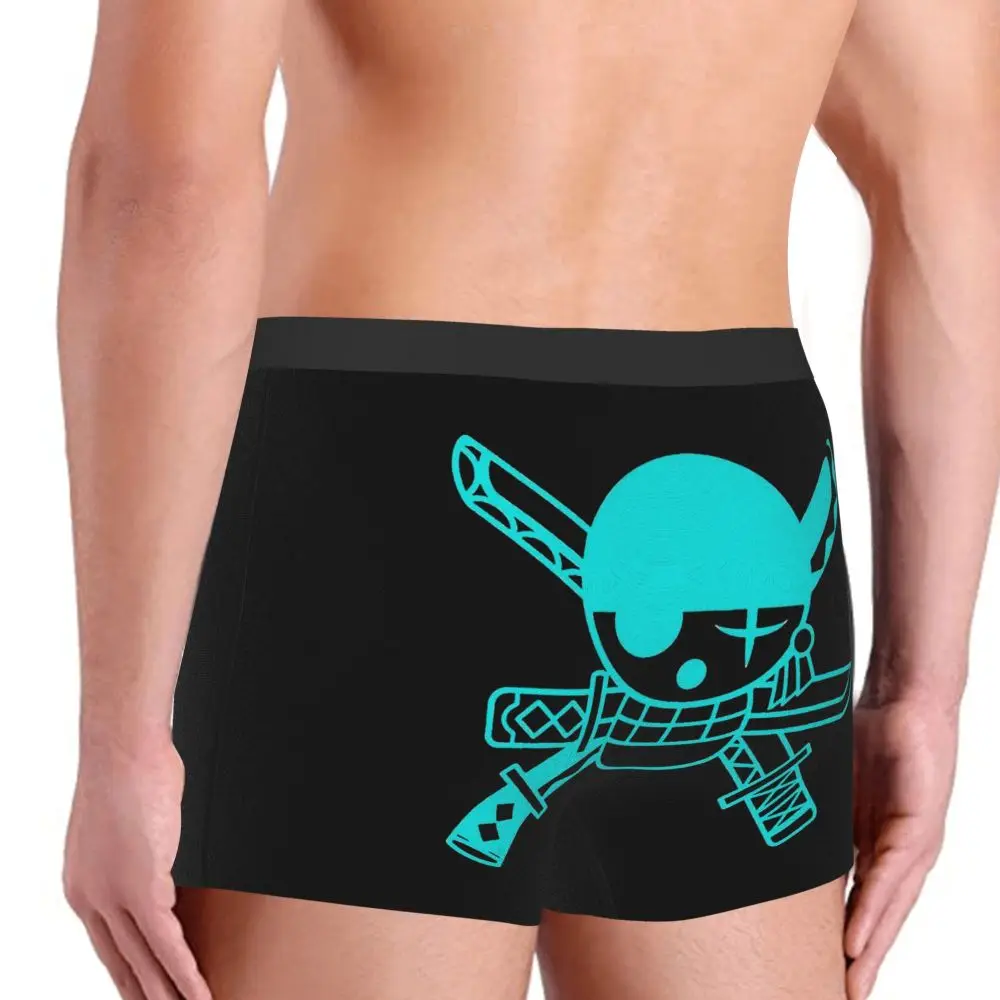 Ророноа Зоро йолли Роджер цельный Обезьяна D. Luffy аниме трусы хлопковые Мужское