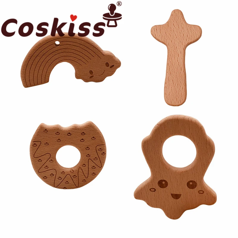 

Прорезыватель для зубов Coskiss из бука, 1 шт.