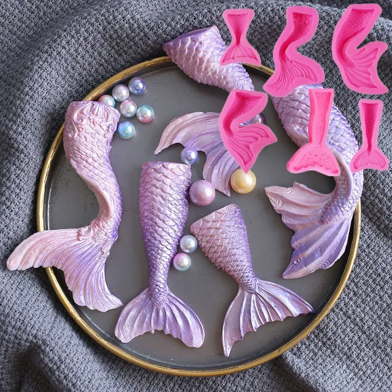 Одеяло хвост русалки Ангел Дракон шоколада вечерние DIY Fondant (сахарная) торта