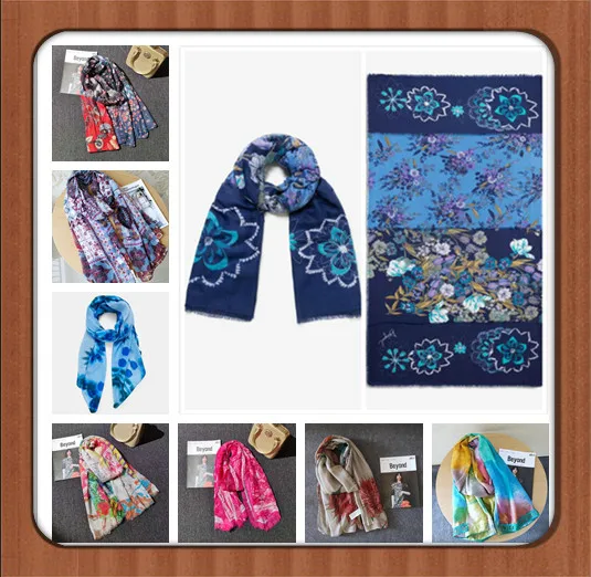 Spanish Print Scarf Shawl Photo Gifts 2 | Hat &amp Glove Sets
