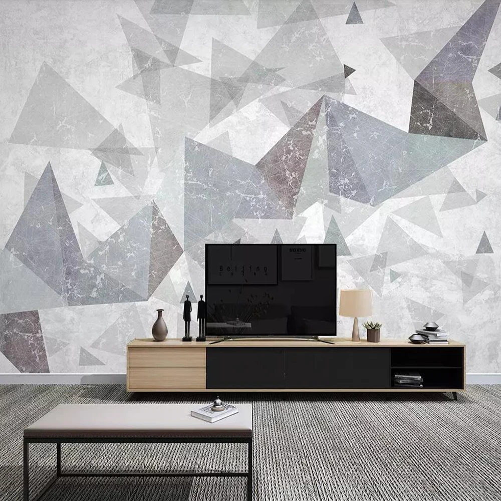 3D-обои Milofi на заказ настенные современные абстрактные трехмерные геометрические