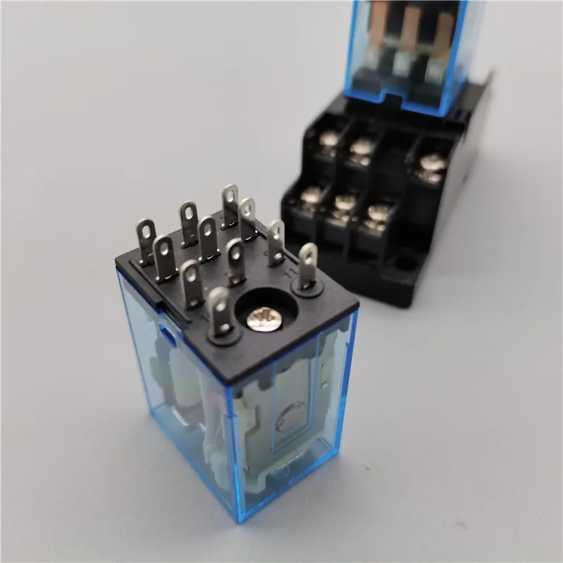 1 шт. MY3 HH53P MY3NJ Micro Mini реле мощности катушки 11pin 3NO 3NC Светодиодная лампа 5A AC 110V 220V с