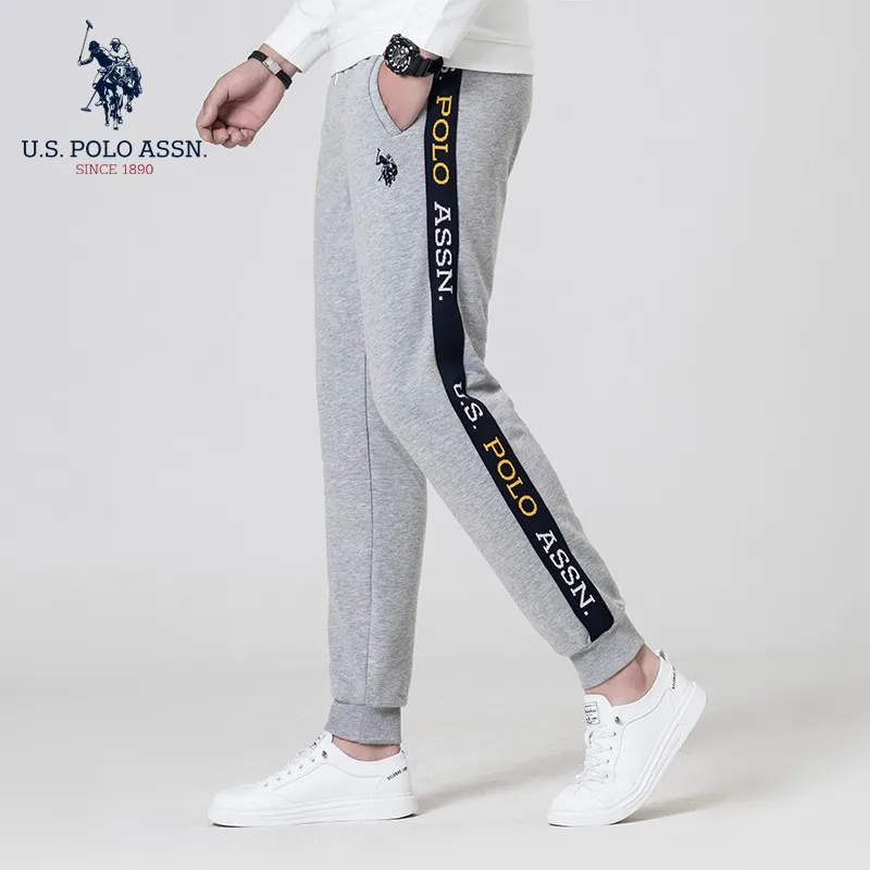 Мужские спортивные брюки с вышивкой U.s.polo Assn. Повседневные свободные модные