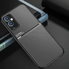 Роскошный кожаный текстурный силиконовый автомобильный Магнитный чехол для Oneplus 9 8 Pro 8T 7 7T Pro для OnePlus Nord, Мягкий защитный чехол из ТПУ