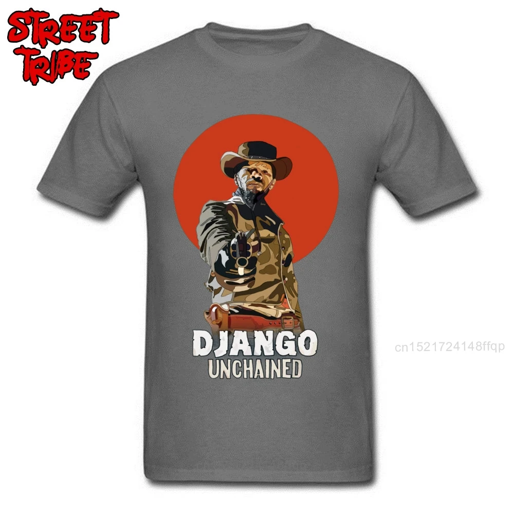 Последние мужские топы футболки DJANGO UNCHAINED футболка для мужчин Western Action Movies