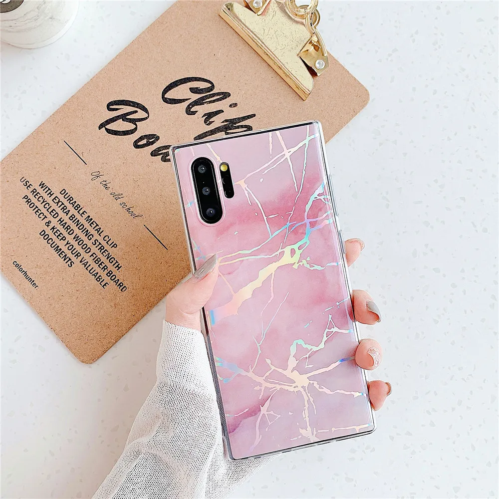 Винтажный мраморный чехол для Samsung Galaxy S10 Plus S10e S8 S9 Note 8 9 мягкий IMD полностью