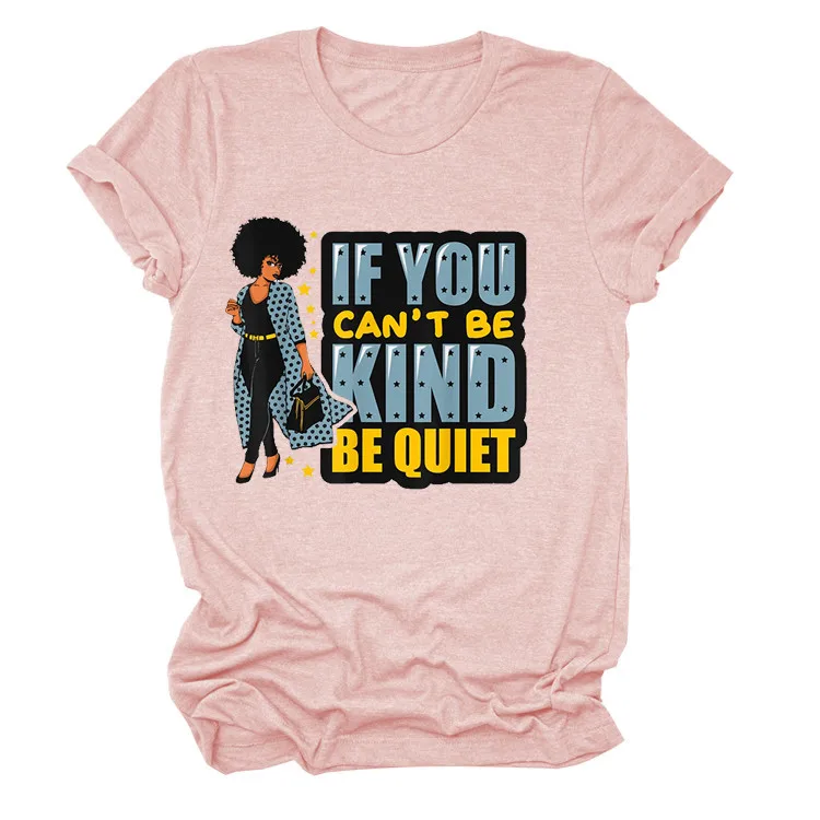 

Women Casual Crew Neck Short Sleeve Tops 2021 Summer Funny Letter Print Basic Pullover T-shirt Street Wear Oversize T-Shirt Tees