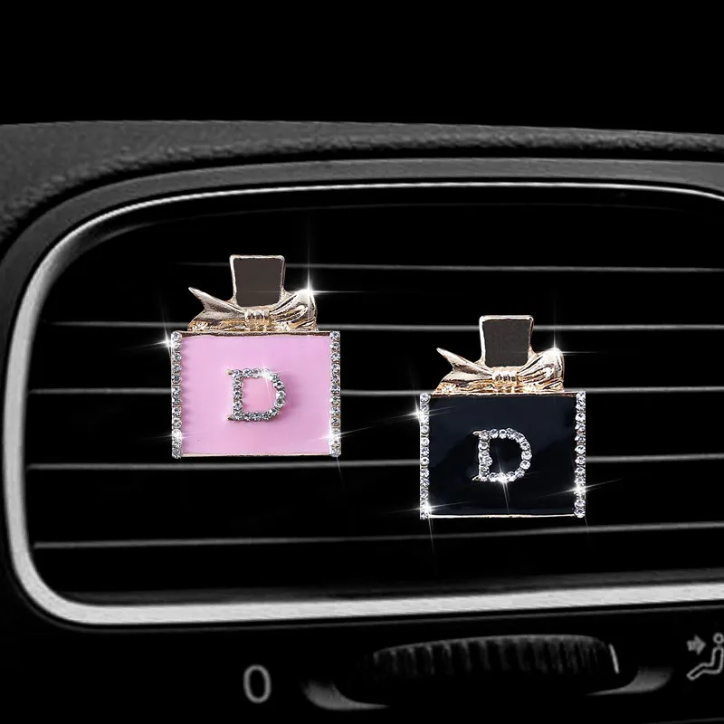 Флакон для парфюма с инкрустацией, D-надписью, автомобильный Кондиционер, запах, автомобильный освежитель, аксессуары для интерьера автомобиля, автомобильный ароматизатор Флакон для парфюма с инкрустацией, D-надписью, автомобильный Кондиционер, запах, автомобильный освежитель, аксессуары для интерьера автомобиля, автомобильный ароматизатор