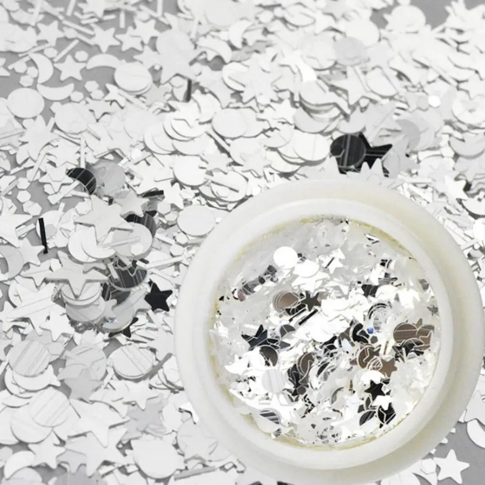 Голографические блестки русалки для ногтей блестящие хлопья Звезда Сердце AB