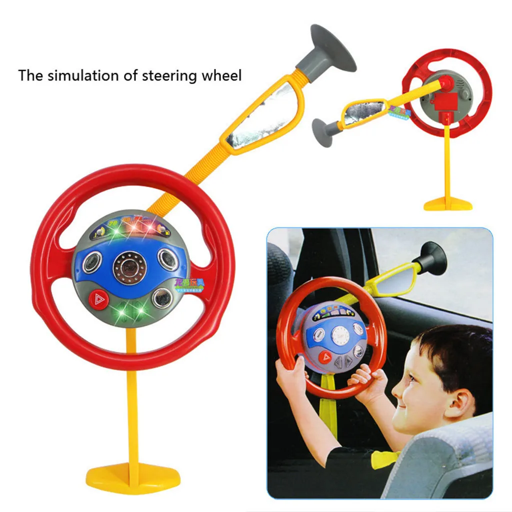 

Children Electronic Backseat Driver Car Seat Steering Wheel Toy Game Light Sound Education Toy Children Birthday Gift