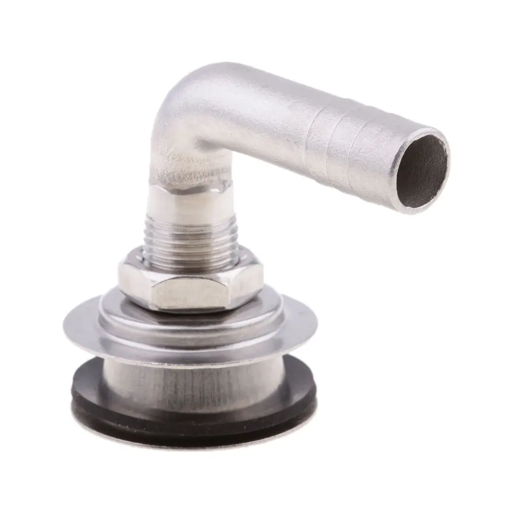 

Stainless Steel Boat Marine Flush Mount Fuel Gas Tank Vent 90 Degree