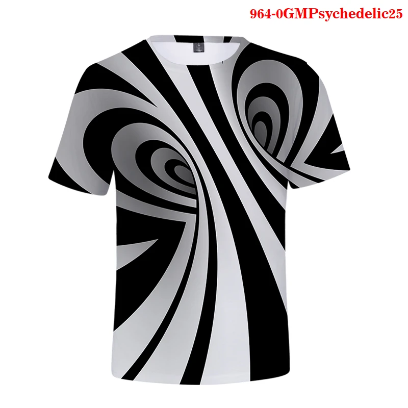 

Streetwear Psychedelic 3D T-shirts Funny Women Clothing Summer Oversized T-shirt Short Sleeve Blouses and Shirts Gothic Clothes