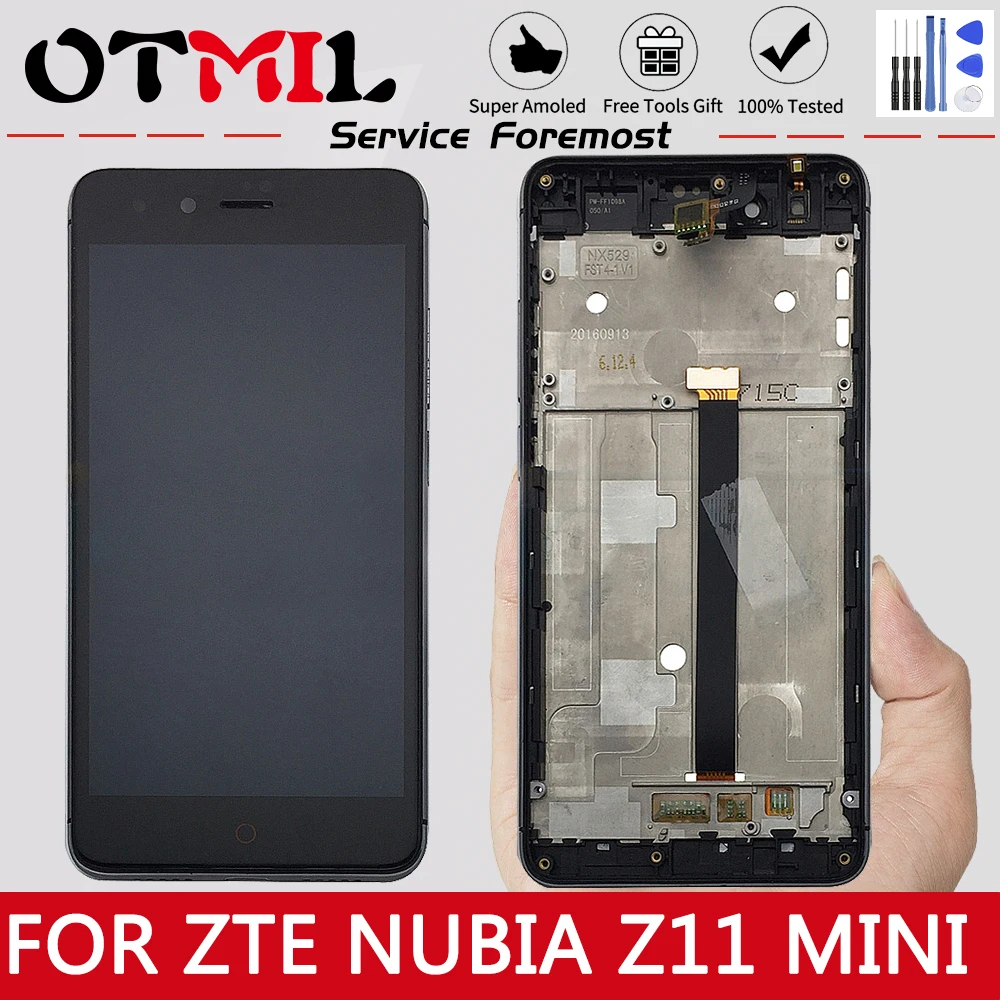 ЖК-дисплей 5 0 дюйма для ZTE Nubia Z11 mini сенсорный экран с дигитайзером в сборе TD-LTE NX529J