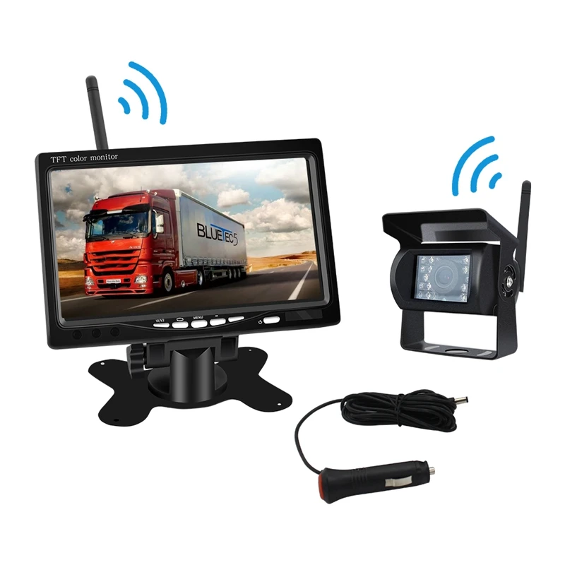 7 Inch Wireless Car Monitor Tft Backup Camera Truck Rear View System | Автомобили и мотоциклы
