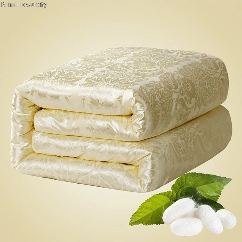 安い シルク掛け布団100%,長くて滑らかな手作り,シルクの掛け布団,4色で利用可能,秋と冬に最適