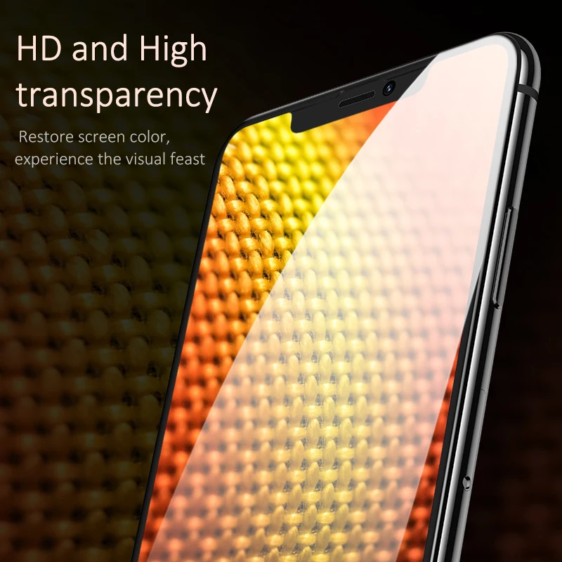 USAMS полное покрытие закаленное стекло для iPhone 11 pro 6 6s 7 8 X XS Max XR защита экрана