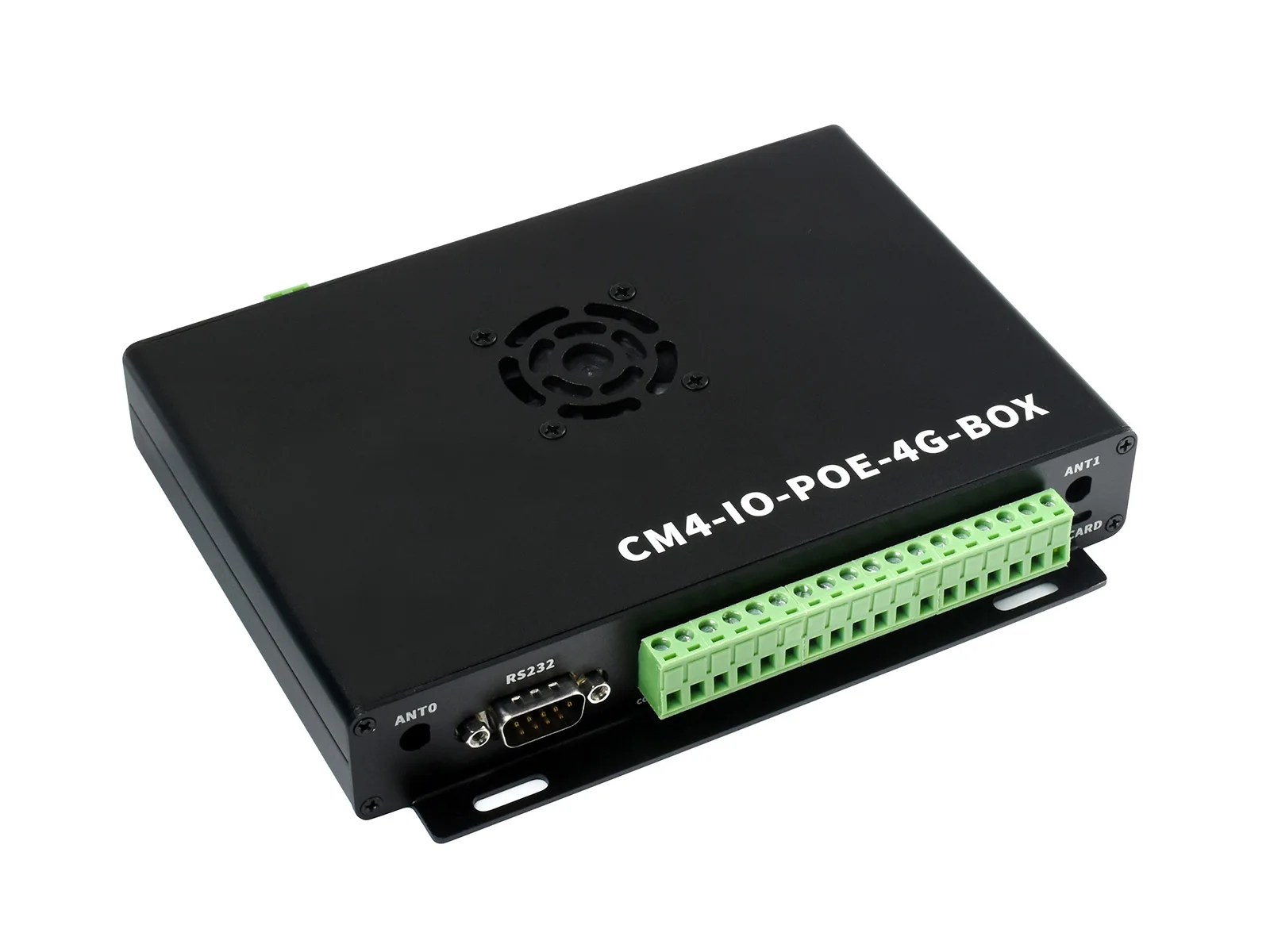 

Industrial IoT Mini-Computer Based On Raspberry Pi Compute Module 4 (NOT Included), PoE, 5G/4G, Metal Case, With Cooling Fan